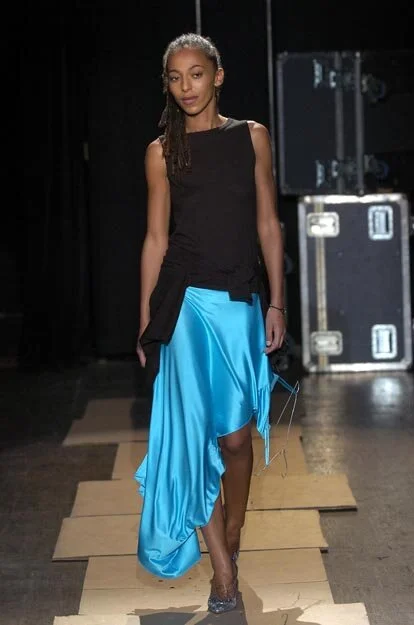 Maison Martin Margiela S/S 2005 sideways slip dress skirt — JAMES